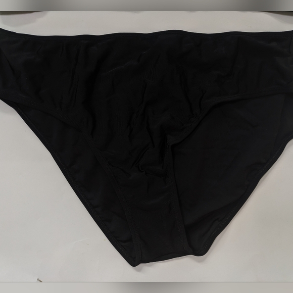 Bikinx Women Black Blouson Tankini Tank Top & Bottom Loose Fit Swimsuit Sz XL 14 - Picture 5 of 11